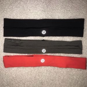3 LULULEMON headbands
